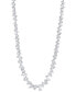 ფოტო #1 პროდუქტის Cubic Zirconia Multi-Cut Collar Necklace in Sterling Silver, 15" + 3" extender