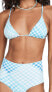 Фото #1 товара L*Space 284581 Women's Brittany Bikini Top, Picnic Plaid, M