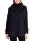 ფოტო #1 პროდუქტის Women's Hooded Wool Blend Walker Coat