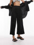 Фото #4 товара Topshop co-ord casual textured beach trouser in black