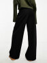 Фото #8 товара ASOS DESIGN Petite wide leg jersey suit trouser in black
