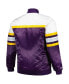 Фото #3 товара Men's Purple, Gold Los Angeles Lakers Big and Tall Heavyweight Full-Snap Satin Jacket