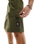 Tommy Jeans Aiden technical short in olive green