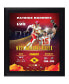 Фото #1 товара Patrick Mahomes Kansas City Chiefs Framed 15" x 17" Super Bowl LVII Champions MVP Collage with a Piece of Game-Used Football