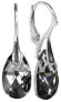 Mysterious earrings with Pear Silver Night crystals