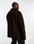 Фото #2 товара ASOS DESIGN wool look shacket in brown