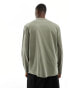 ASOS DESIGN long sleeved crew neck t-shirt in khaki