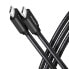 Фото #1 товара AXAGON BUCM3-CM15AB Kabel USB-C 3.2 Gen 1 auf USB-C 3.2 Gen 1, schwarz - 1,5m