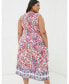 Women's Plus Size Aria Bright Paisley Midi Dress