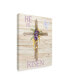 Фото #2 товара Kathleen Parr Mckenna Easter Blessing Saying III with Cross V2 Canvas Art - 20" x 25"