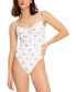 Фото #1 товара Women's Floral Cinch Underwire One-Piece Swimsuit