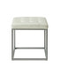 Newton Cube Ottoman with Metal Frame