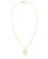 ფოტო #2 პროდუქტის Diamond Accent Gold-plated Tree of Life Pendant Necklace