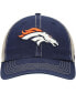 Men's Navy, Natural Denver Broncos Trawler Trucker Clean Up Snapback Hat