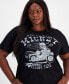 Trendy Plus Size Mickey Motorcycle Club Graphic T-Shirt