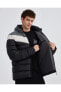 M Outerwear Colorblock Padded Jacket Erkek Siyah Mont S222069-001