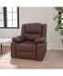 Recliner With Bustle Back And Padded Arms