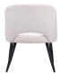 32" Steel, Polyester Teddy Boho Dining Chair