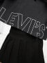Levi's hooded long sleeve top in black