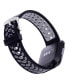 Фото #2 товара Black and Gray Premium Sport Silicone Band Compatible with the Fitbit Versa and Fitbit Versa 2