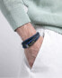 Фото #2 товара Triple leather bracelet with lapis lazuli Magnum 14123P01013