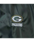 ფოტო #8 პროდუქტის Men's Green Green Bay Packers Coaches Classic Raglan Full-Snap Windbreaker Jacket
