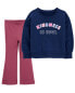 Фото #1 товара Toddler 2-Piece Pullover & Flare Pants Set 5T