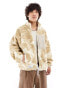 Фото #3 товара Aape By A Bathing Ape Now sherpa camo jacket in white