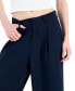 Фото #4 товара Juniors' Airflow Pleated Wide-Leg Trousers