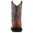 Фото #3 товара Roper Chunk Rider Ostrich Embroidery Round Toe Cowboy Womens Brown Casual Boots
