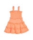 ფოტო #1 პროდუქტის Little Girls Crinkle Knit Tiered Dress