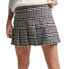 SUPERDRY Vintage Tweed Pleat Mini Skirt
