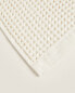 Waffle-knit cotton bath towel