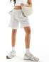 Фото #1 товара Mango pinstripe tailored shorts in white