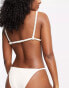 Фото #3 товара Stradivarius ruched side bikini bottom in ecru