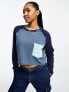 Фото #1 товара Quiksilver block long sleeve t-shirt in blue block