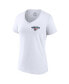 Фото #3 товара Women's White Florida Panthers 2024 Stanley Cup Champions Plus Size Jersey Roster V-Neck T-Shirt