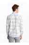 Фото #3 товара Рубашка мужская LC WAIKIKI Classic Regular Fit с длинным рукавом ажурной клетки👔
