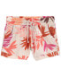 Kid Floral Pull-On Knit Gauze Shorts 7