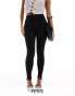 River Island petite skinny jeans in black Черный, 30 - фото #1