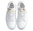 Кроссовки Nike Air Jordan 1 Low White Metallic Gold (Белый)