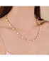 Eliza Sterling Silver Pearl Pink Quartz and Gold Bead Necklace