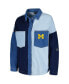 Women's Denim Michigan Wolverines Multi-Hit Hometown Full-Snap Jacket