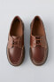 Leather deck shoes