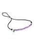 Фото #1 товара Fashionable cord bracelet with amethysts Camille 1003870100