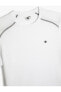 Фото #8 товара Спортивная футболка Koton с деталями пошива на короткий рукавные воротником велосипедиста.