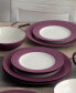 Colorwave Rim Burgundy 16-Pc. Dinnerware Set, Service for 4