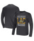 Фото #2 товара Men's NFL x Darius Rucker Collection by Heathered Charcoal Los Angeles Chargers Long Sleeve T-shirt