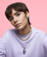 ფოტო #5 პროდუქტის Gold-Tone Orbita Reversible Crystal Long Pendant Necklace, 21-3/5" + 2" extender