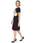 Women's Colorblocked A-Line Dress Blk Multi, 4 - фото #4